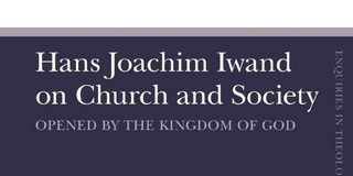 Weiß-blaues Buchcover von dem Sammelband Hans Joachim Iwand on Church and Society  
