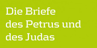 Weiß-grünes Buchcover des Kommentars "Die Briefe des Petrus und des Judas"