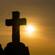 Kreuz im Sonnenuntergang
