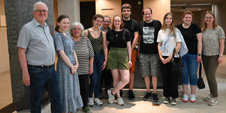 Die Exkursionsgruppe im neuen Museum in Köln