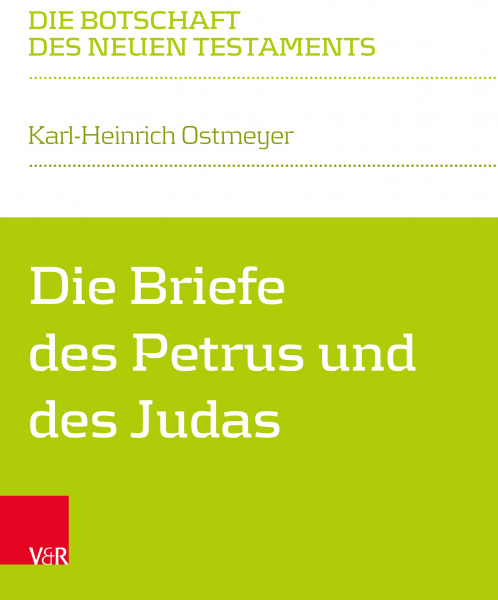 Weiß-grünes Buchcover des Kommentars "Die Briefe des Petrus und des Judas"