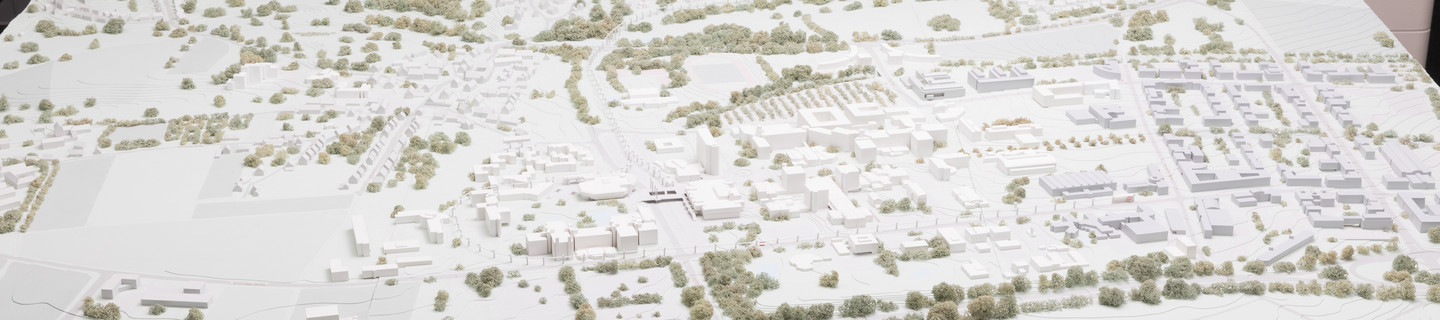 Ein Architektur-Modell des Campus der TU Dortmund.